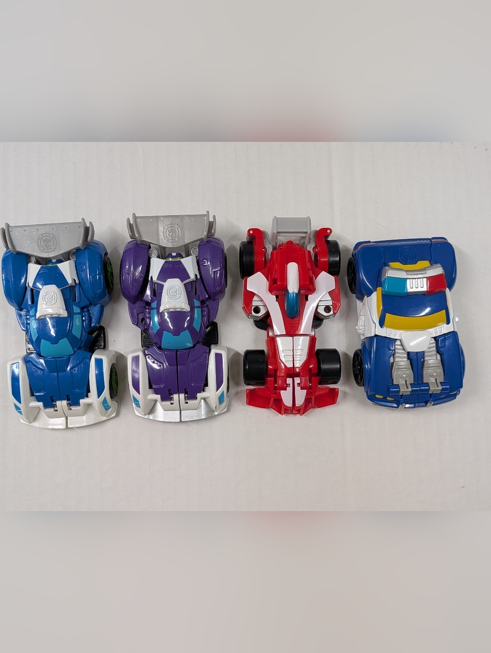 Playskool Heroes Transformers Rescue Bots Purple Blurr Rescan Race car Hasbro